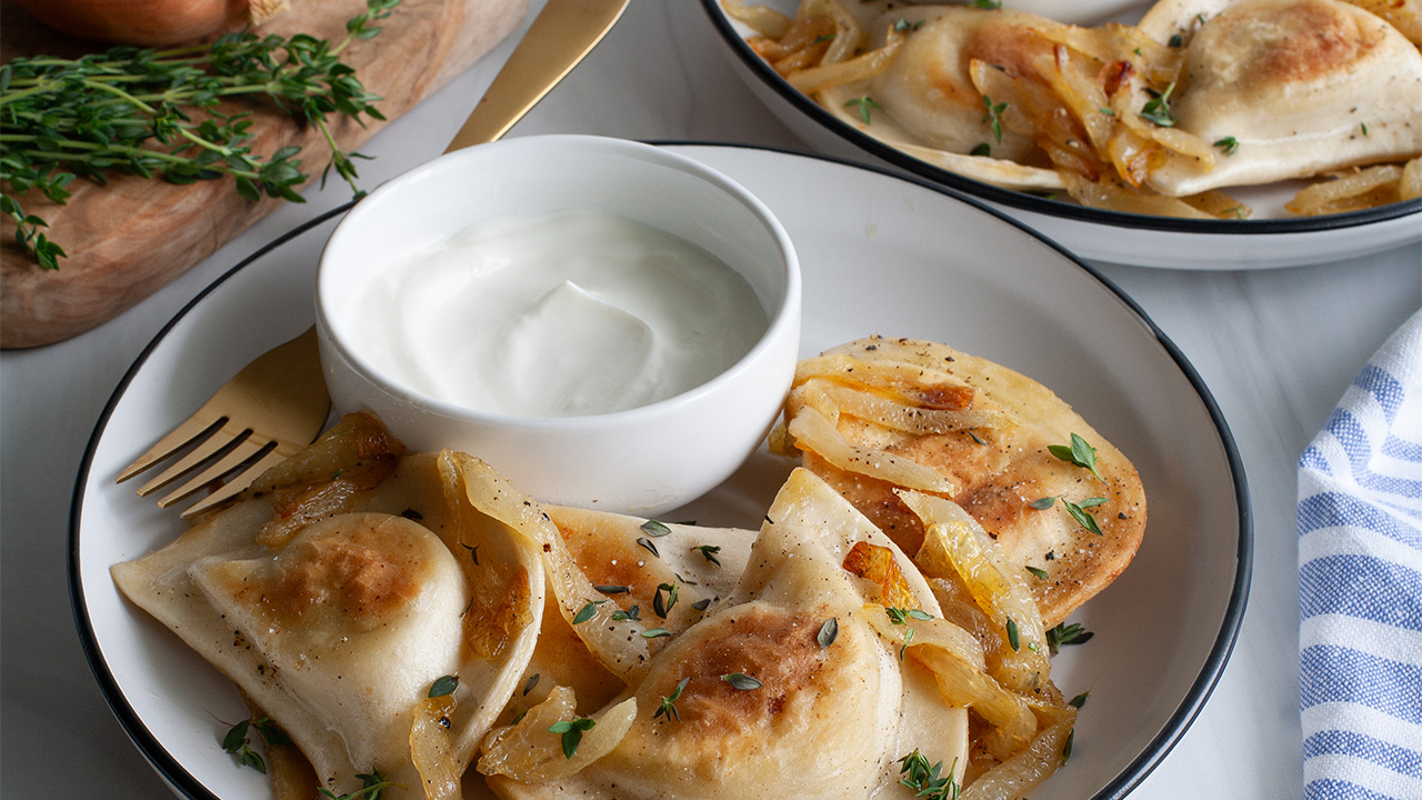 Classic Pierogies with Butter and Onions