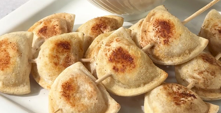 Baked Mini Pierogy Skewers