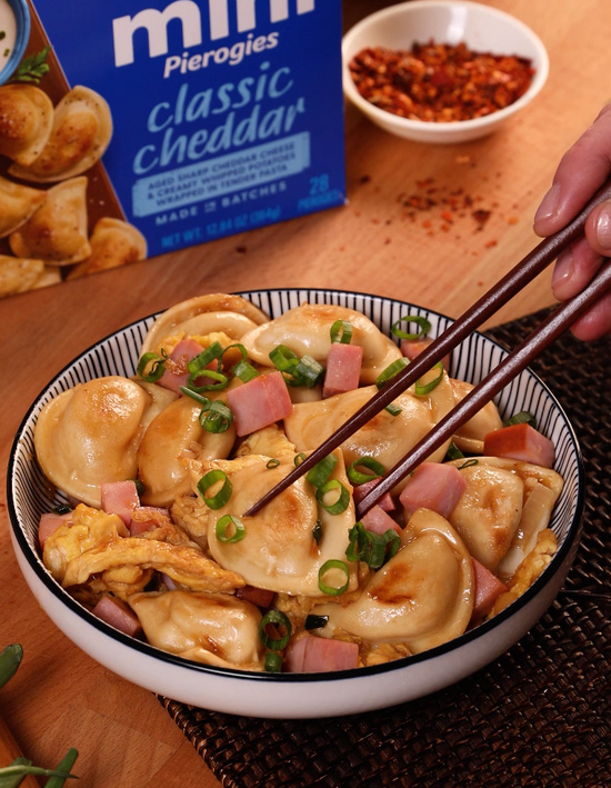 Mini Pierogy Fried Rice