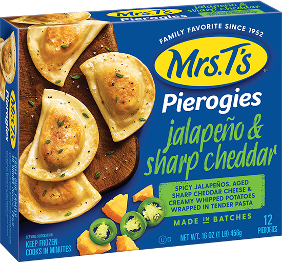 Jalapeno Sharp Cheddar Mrs T S Pierogies