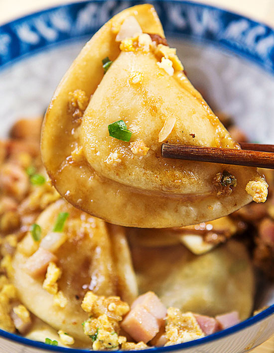 Mini Pierogy Fried Rice