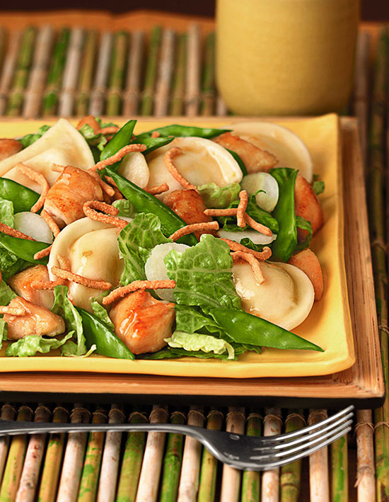 Mandarin Chicken Mini Pierogy Salad