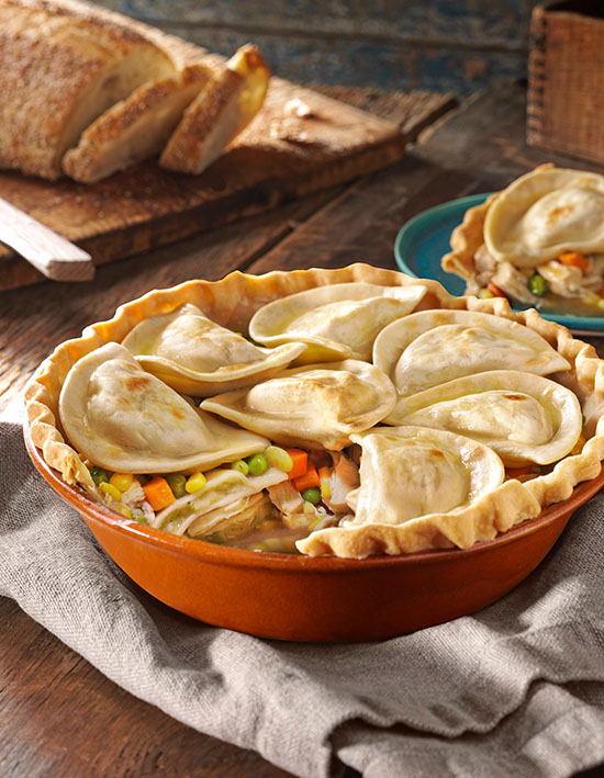 Deep Dish Pierogy Pot Pie