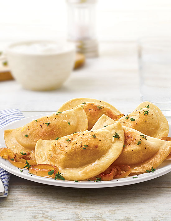 Classic Pierogies with Butter and Onions