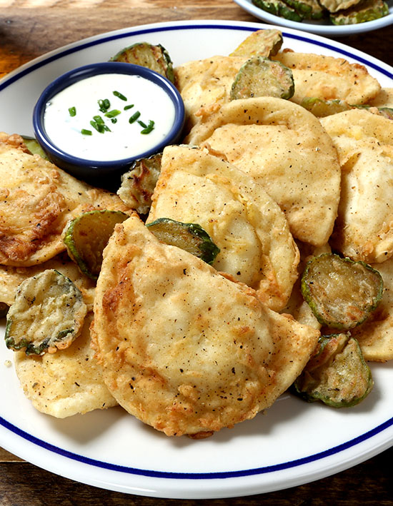 Chicken-Fried Pierogies