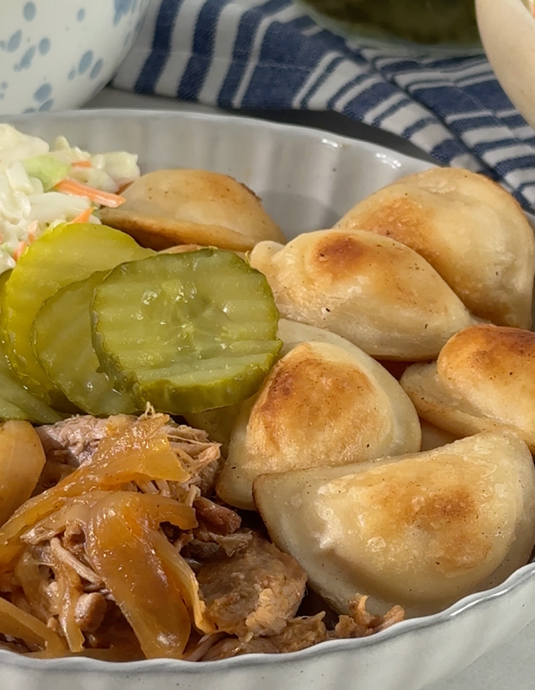 Pulled Pork BBQ Pierogies