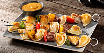 Grilled Mini Pierogy Kabobs