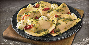 Caprese Pesto Pierogies