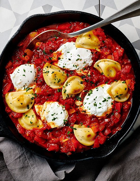 Pierogy Shakshuka