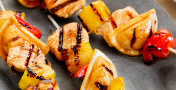 Grilled Hawaiian Teriyaki Mini Pierogy Kabobs