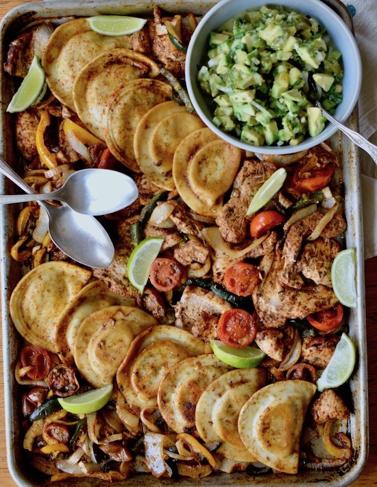 Chicken Fajita Pierogy Sheet Pan