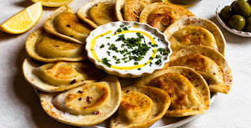 Berbere Spiced Sheet Pan Pierogies