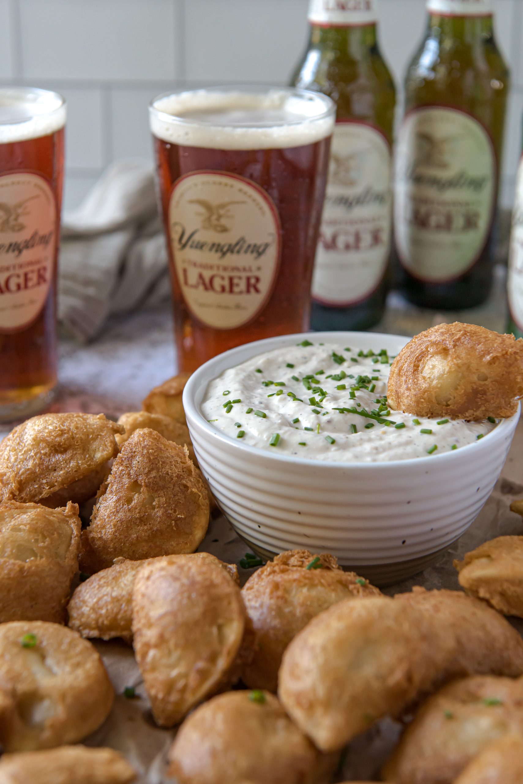 Yuengling Traditional Lager Battered Mini Pierogies