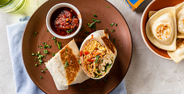 Southwest Pierogy Breakfast Burrito