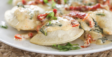 Pierogies Florentine