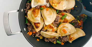 Shepherd’s Pie-rogies Skillet