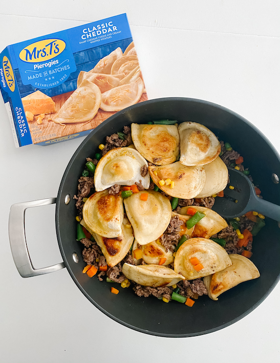 Shepherd’s Pie-rogies Skillet