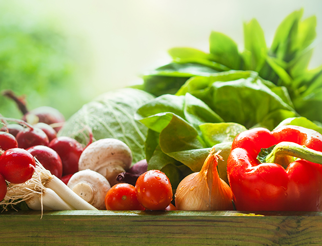 Crate of fresh produce