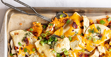 Chicken, Bacon, Ranch Pierogy Sheet Pan