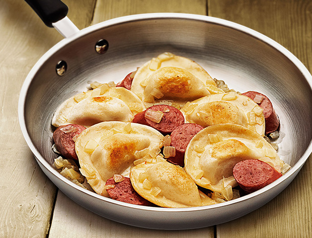 Classic Pierogies with Kielbasa