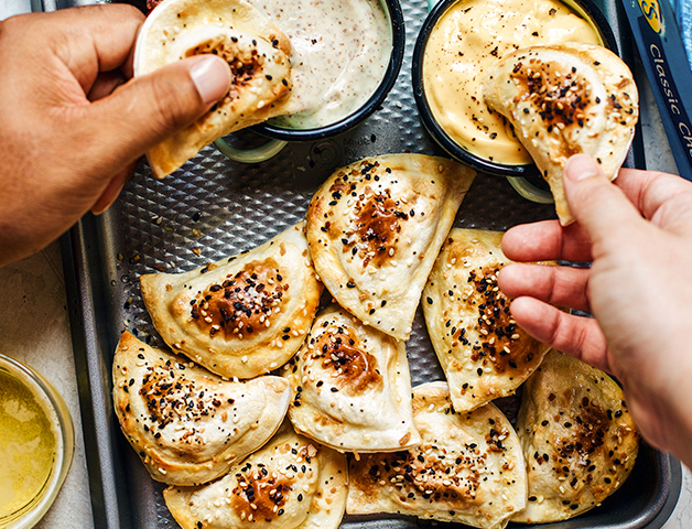 Everything Toasted Pierogies