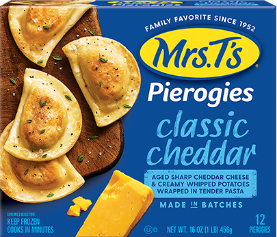 classic cheddar mrs. t's pierogies