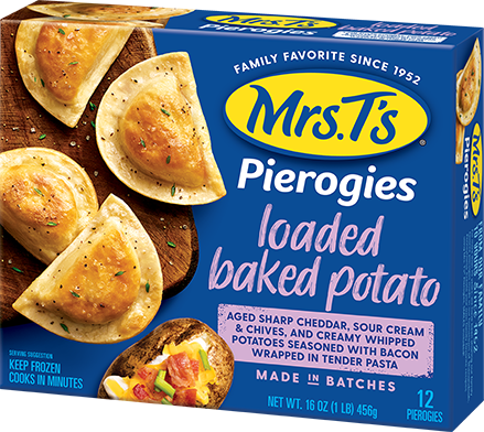 Loaded Baked Potato mrs. t's pierogies