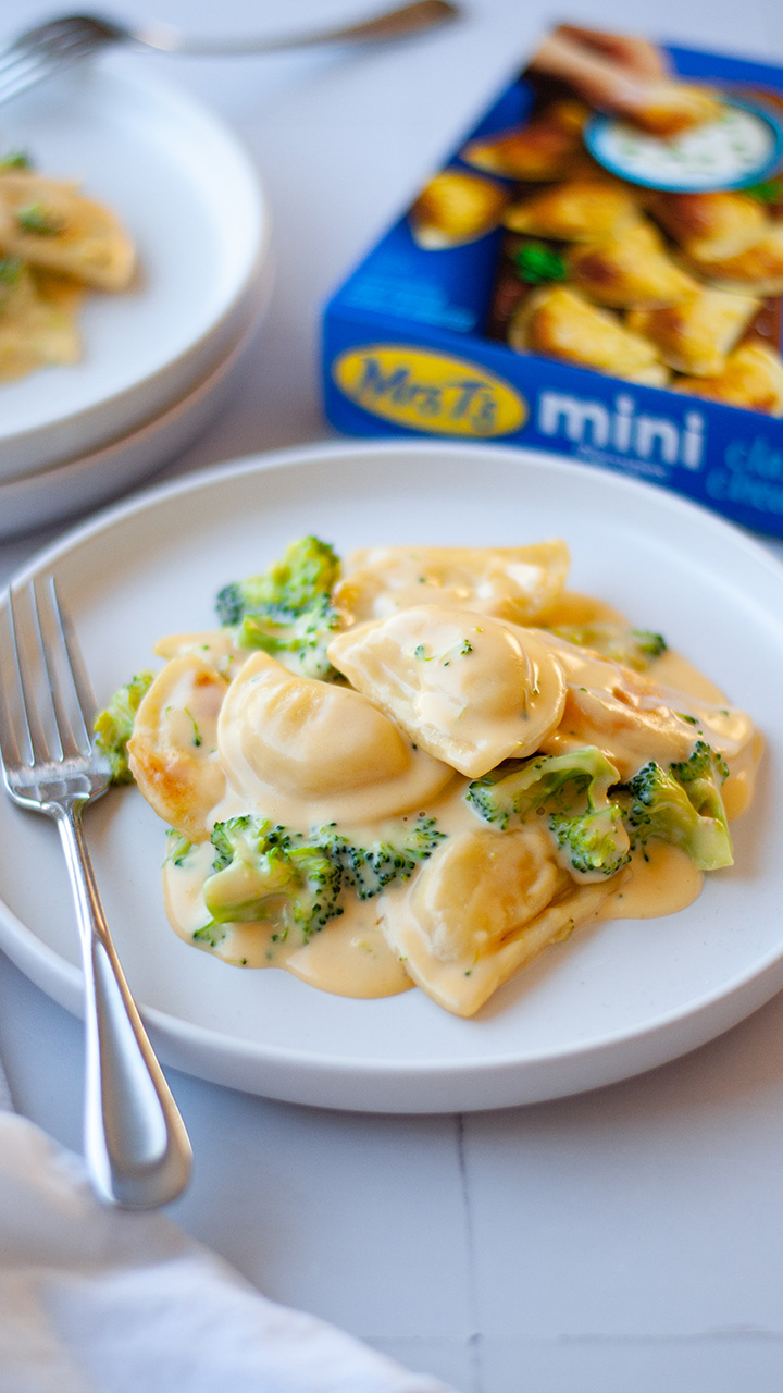 Pierogy Broccoli Mac & Cheese