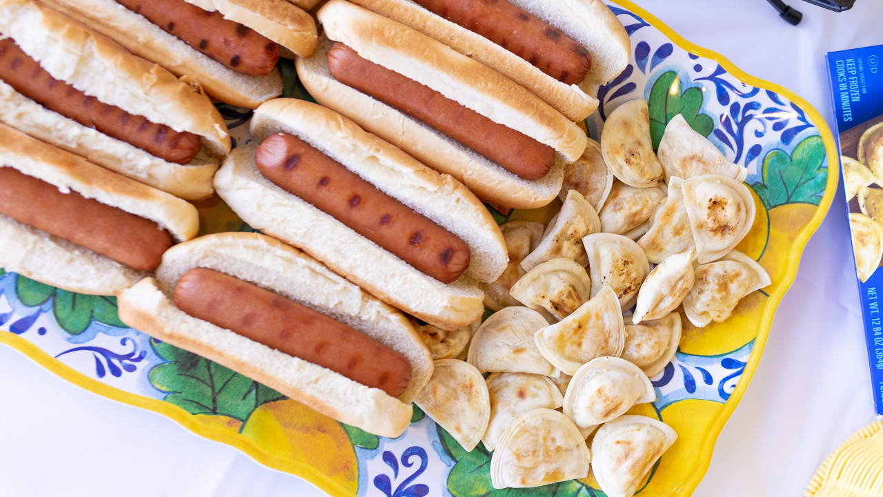 Hot Dog Bar and Pierogies