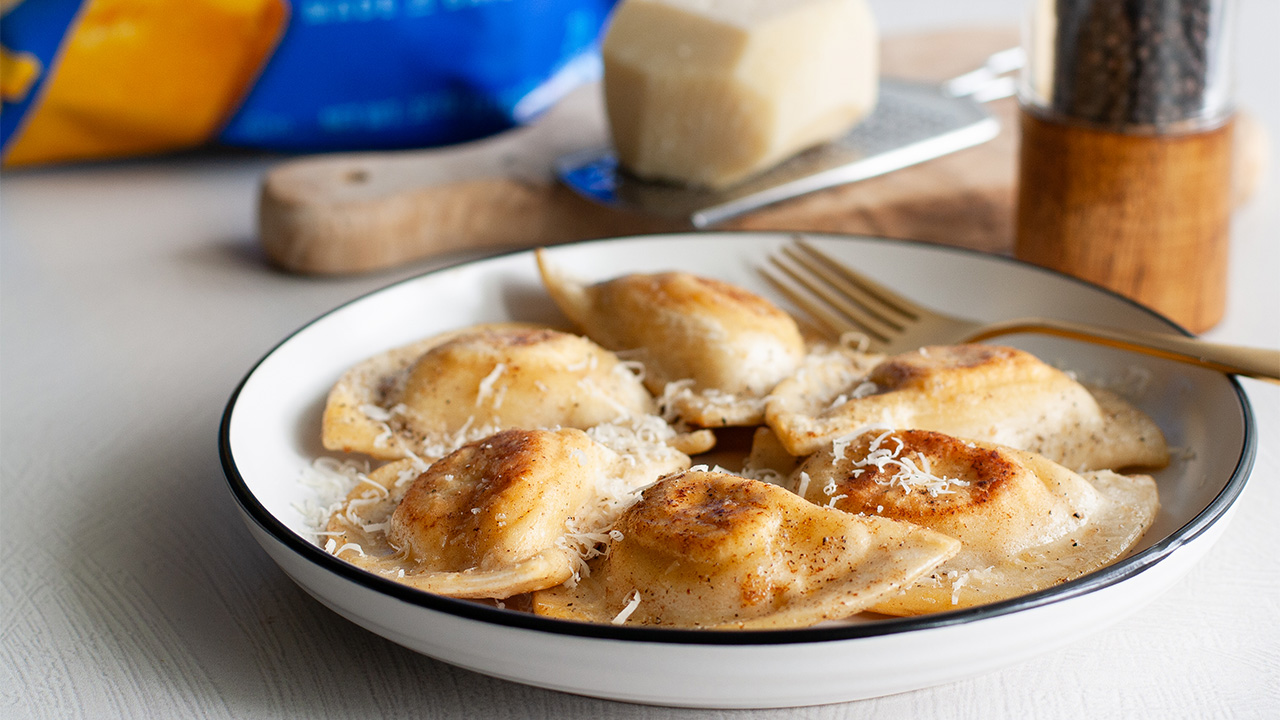 Brown Butter & Parmesan Pierogies