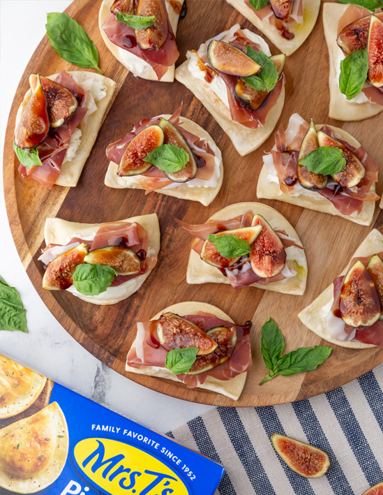 Burrata Prosciutto Fig Pierogies