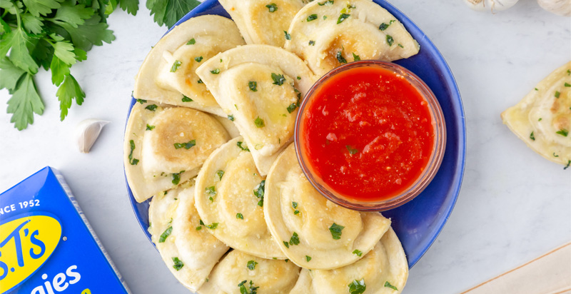 Garlic Knot Pierogies