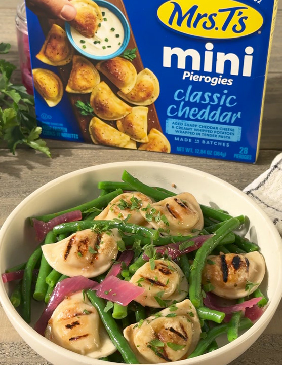 Green Bean & Pierogies Potato Salad