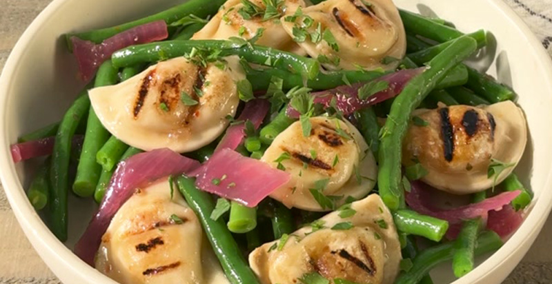 Green Bean & Pierogies Potato Salad