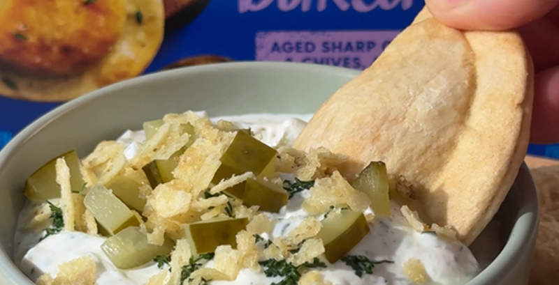 Pierogies with Fried Pickle Dip