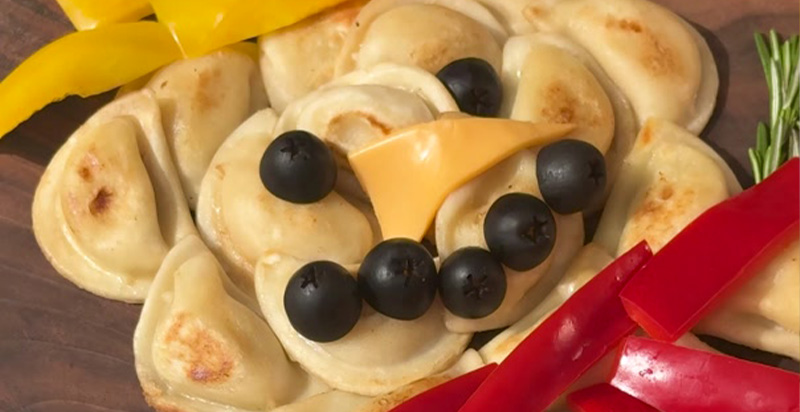 Pierogy Snowman Board